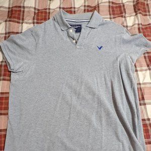 AE S/S grey polo style shirt, 2XL
